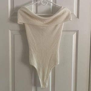 Free People Over the Shoulder Bodysuit. Size Medium.